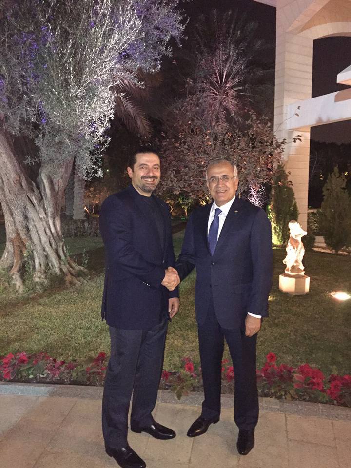 الرئيس سليمان يلتقي الحريري في الرياض